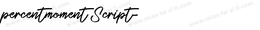 percentmoment Script字体转换
